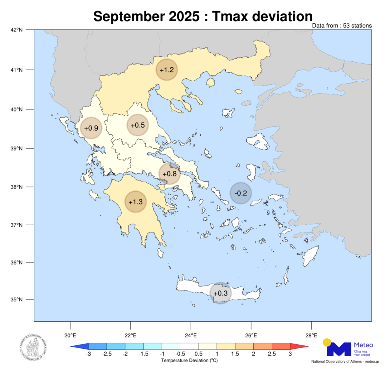 ΚΛΙΜΑΤΙΚΕΣ ΑΠΟΚΛΙΣΕΙΣ Σεπτεμβρίου 2025